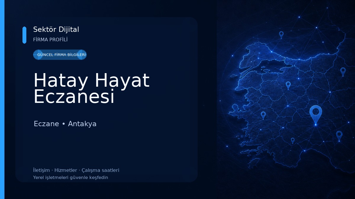Hatay Hayat Eczanesi Eczane