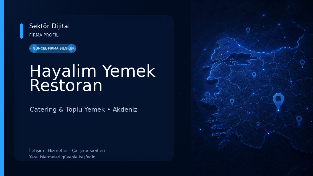 Hayalim Yemek Restoran Catering & Toplu Yemek