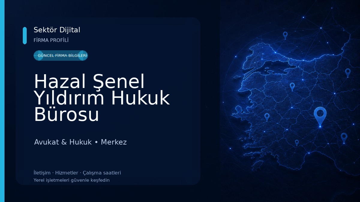 Hazal Şenel Yıldırım Hukuk Bürosu Avukat & Hukuk