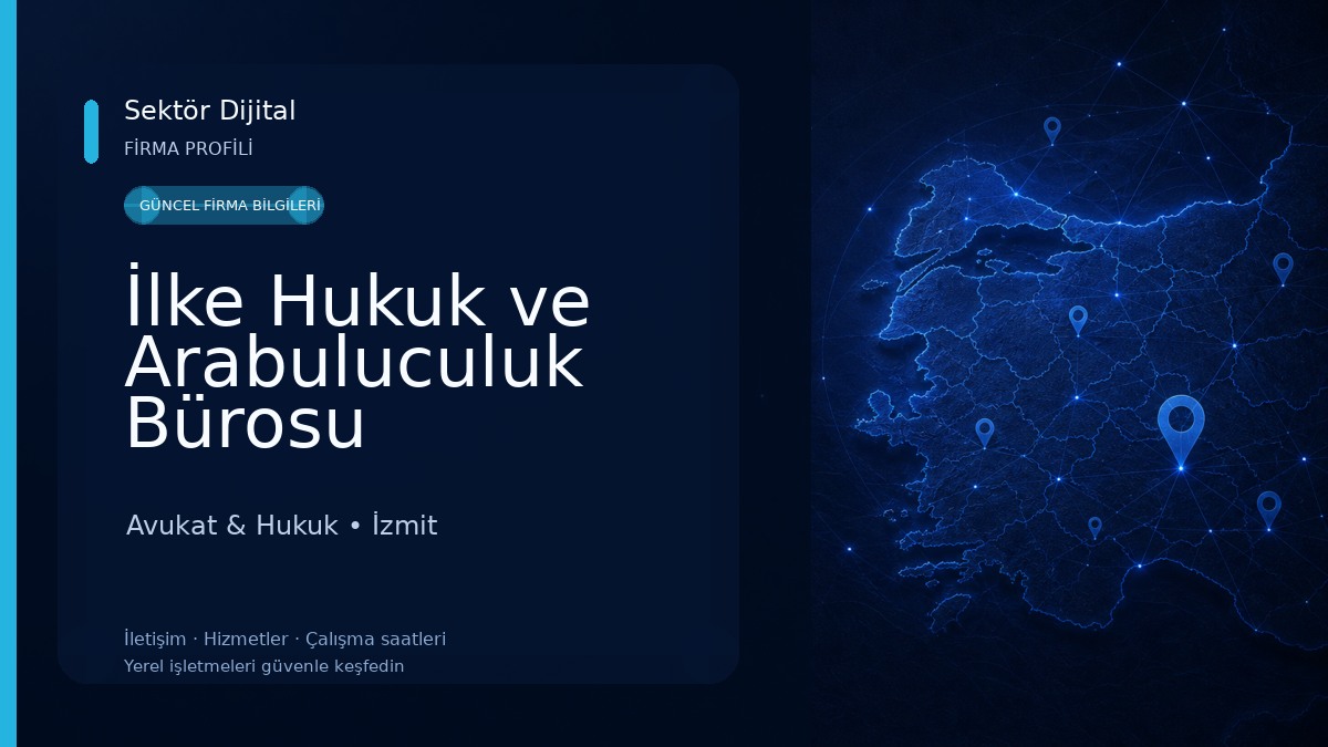 İlke Hukuk ve Arabuluculuk Bürosu Avukat & Hukuk