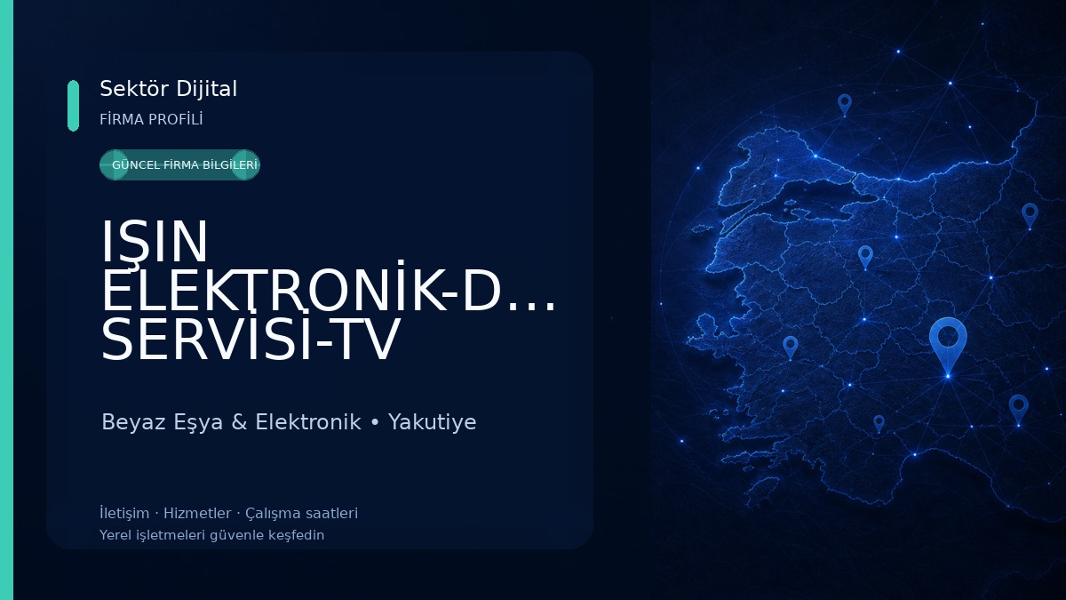 IŞIN ELEKTRONİK-DRONE SERVİSİ-TV SERVİSİ-GÜVENLİK KAMERA SİSTEMLERİ Beyaz Eşya & Elektronik