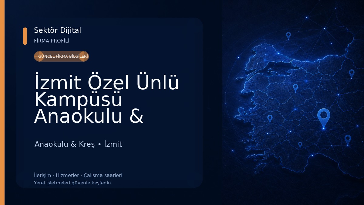 İzmit Özel Ünlü Kampüsü Anaokulu & İzmit Anaokulları & İzmit Özel Anaokulları Anaokulu & Kreş