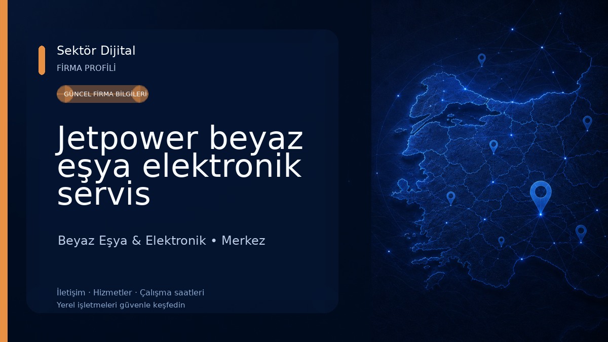 Jetpower beyaz eşya elektronik servis Beyaz Eşya & Elektronik