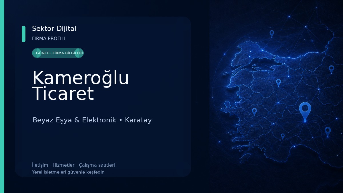 Kameroğlu Ticaret Beyaz Eşya & Elektronik