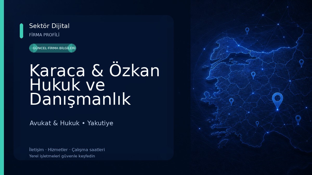 Karaca & Özkan Hukuk ve Danışmanlık Avukat & Hukuk