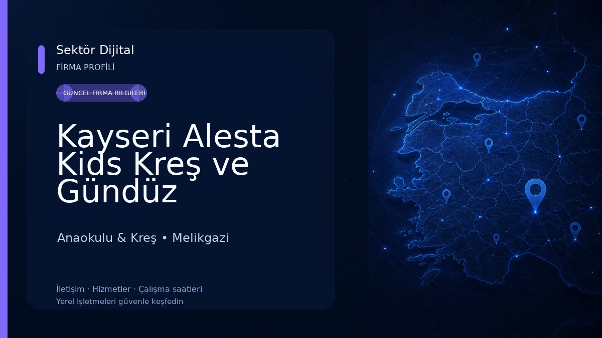 Kayseri Alesta Kids Kreş ve Gündüz Bakımevi Anaokulu & Kreş