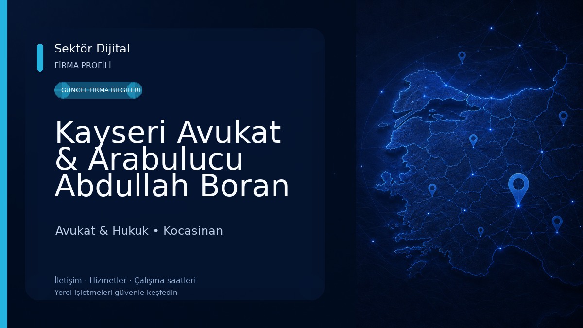 Kayseri Avukat & Arabulucu Abdullah Boran 
