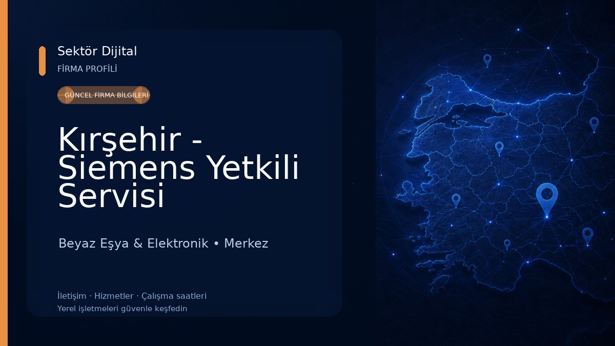Kırşehir - Siemens Yetkili Servisi Beyaz Eşya & Elektronik