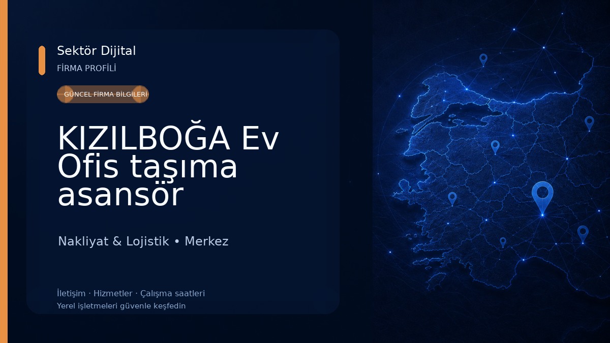KIZILBOĞA Ev Ofis taşıma asansör kiralama Nakliyat & Lojistik