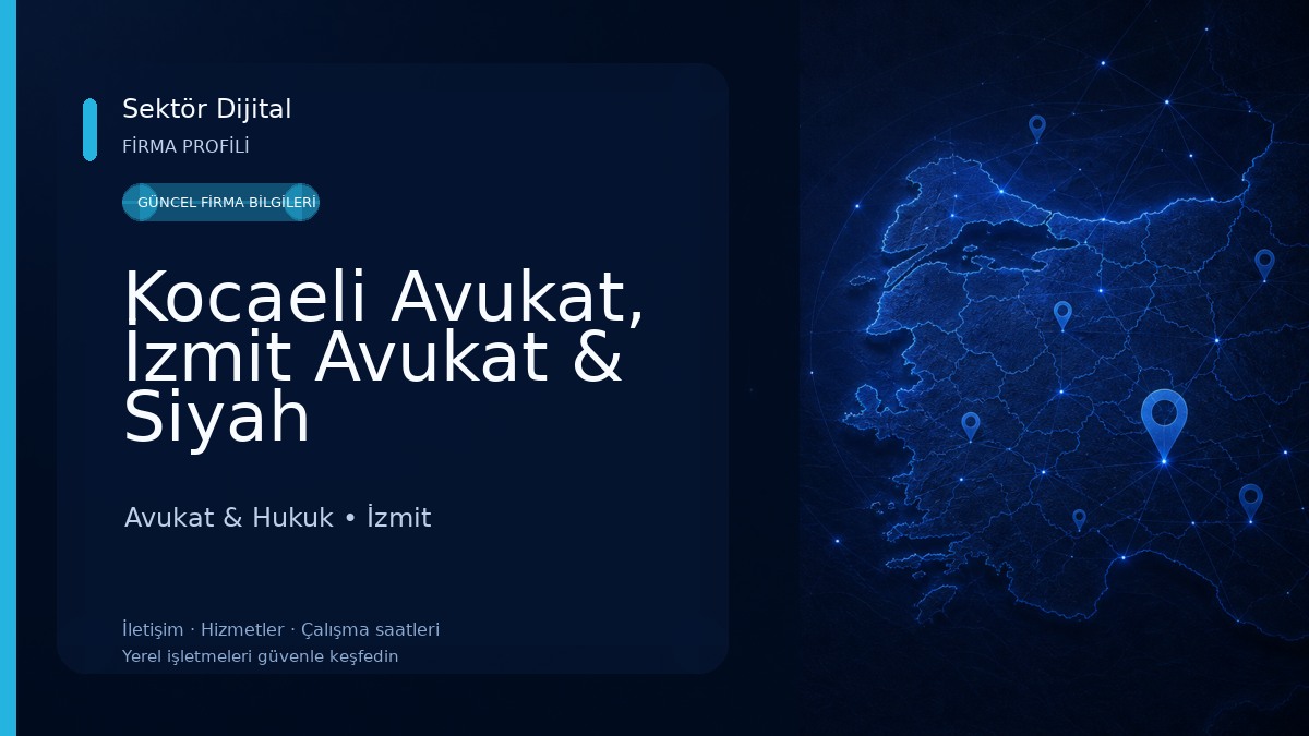 Kocaeli Avukat, İzmit Avukat & Siyah Hukuk&Danışmanlık Bürosu Avukat & Hukuk