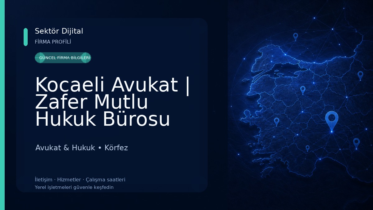 Kocaeli Avukat | Zafer Mutlu Hukuk Bürosu Avukat & Hukuk