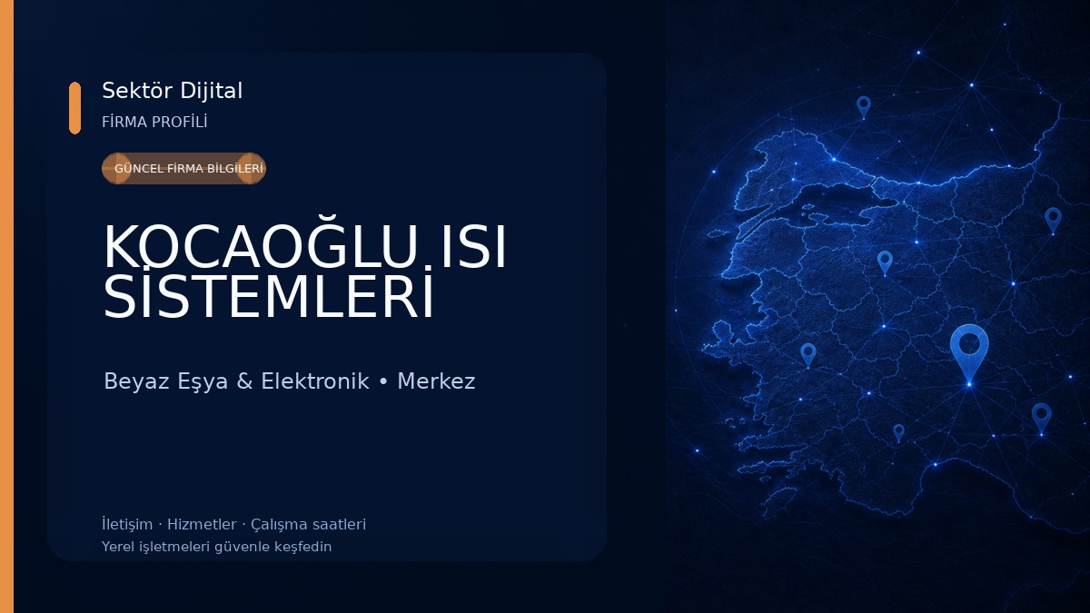 KOCAOĞLU ISI SİSTEMLERİ Beyaz Eşya & Elektronik
