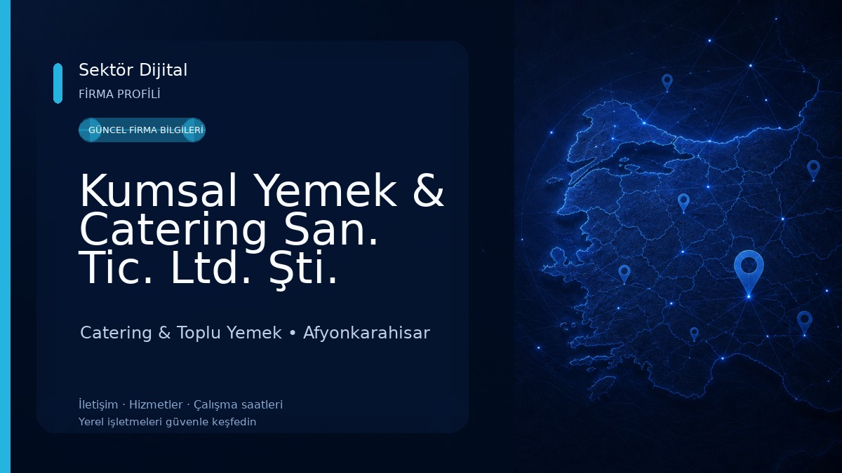 Kumsal Yemek & Catering San. Tic. Ltd. Şti. Catering & Toplu Yemek