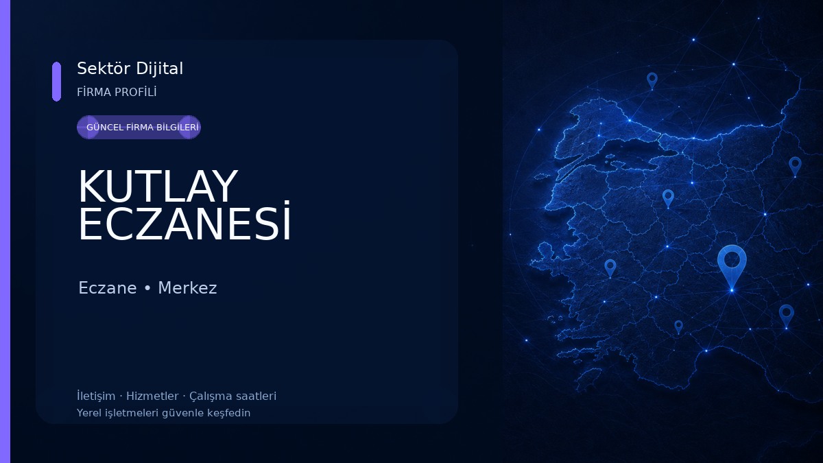 KUTLAY ECZANESİ Eczane