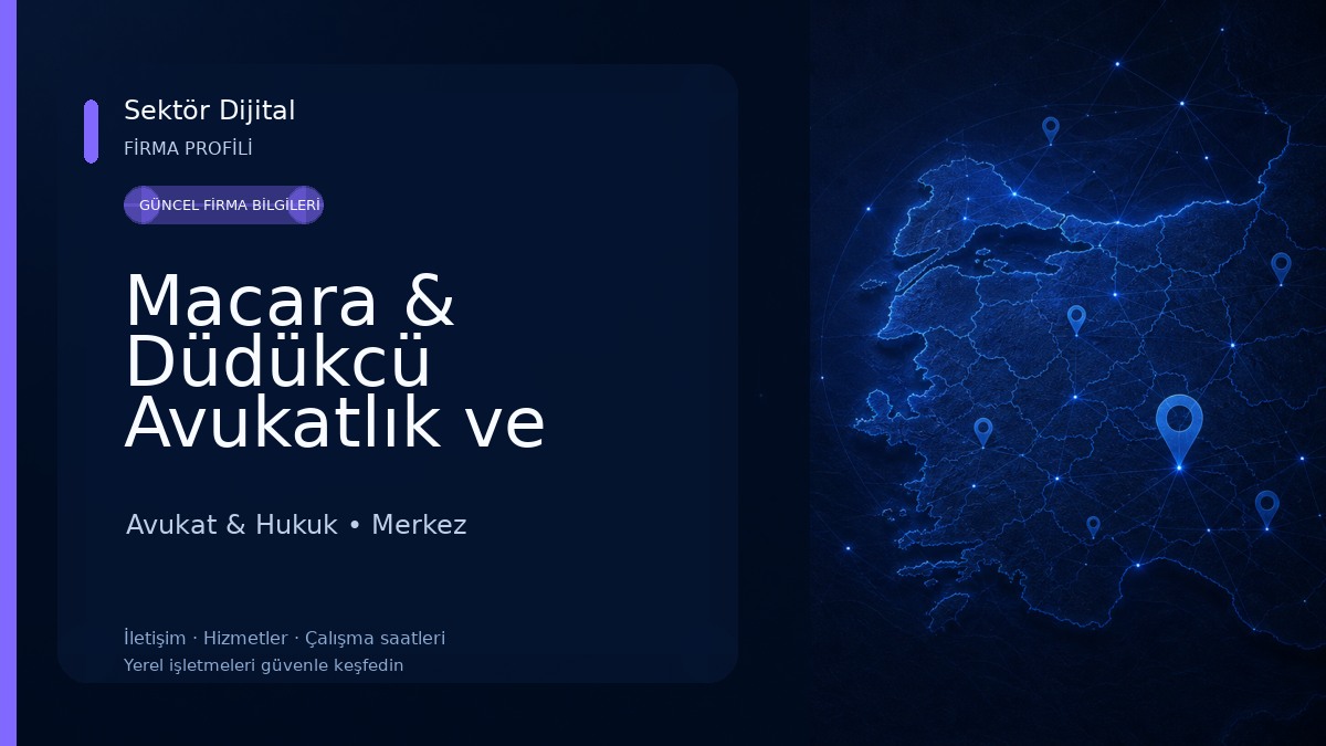 Macara & Düdükcü Avukatlık ve Hukuki Danışmanlık Bürosu / Giresun Arabuluculuk Merkezi Avukat & Hukuk