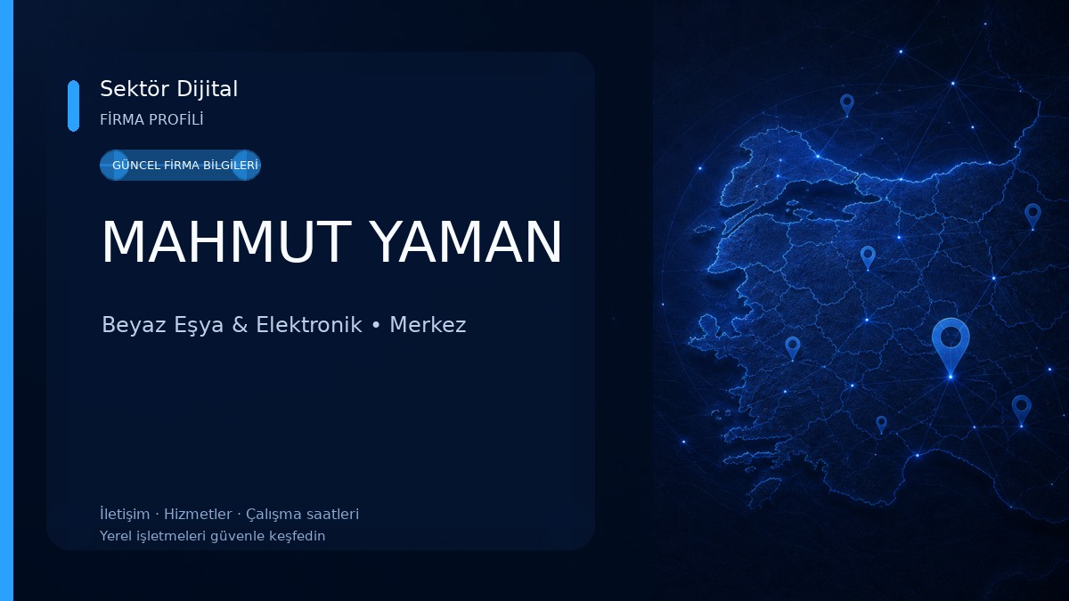 MAHMUT YAMAN Beyaz Eşya & Elektronik