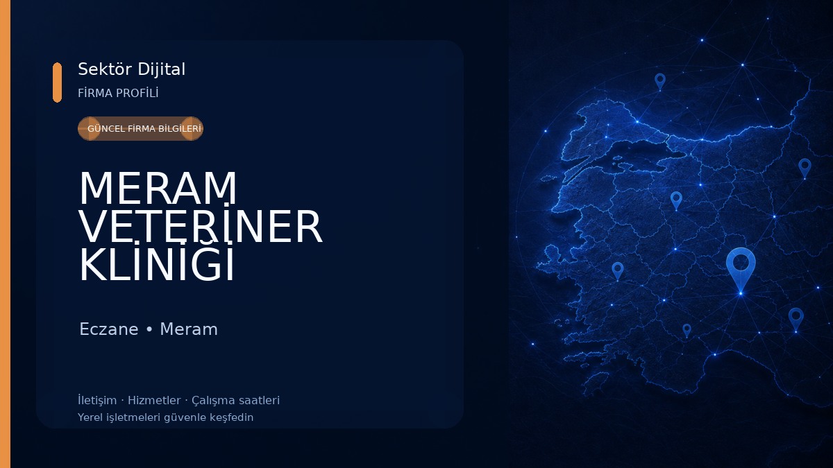 MERAM VETERİNER KLİNİĞİ Eczane