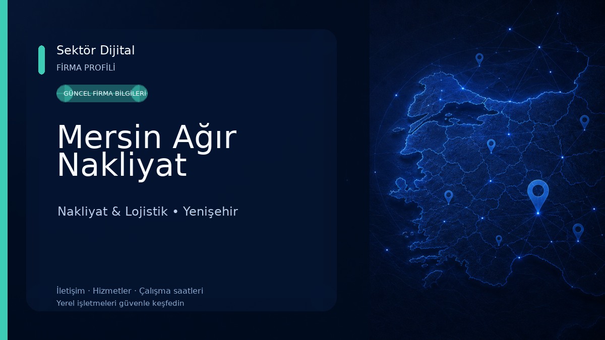 Mersin Ağır Nakliyat Nakliyat & Lojistik