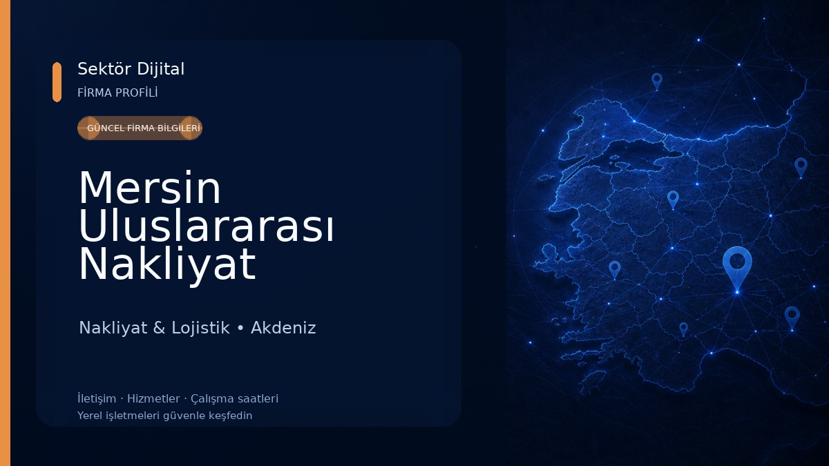 Mersin Uluslararası Nakliyat Nakliyat & Lojistik