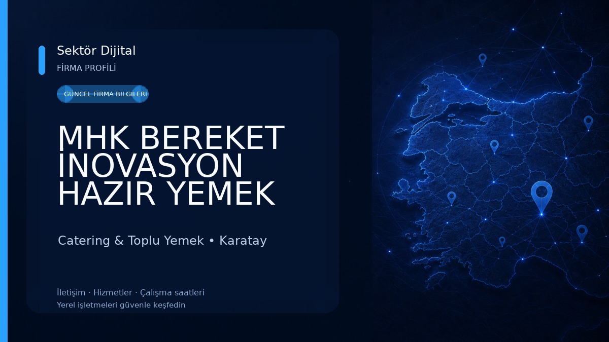 MHK BEREKET İNOVASYON HAZIR YEMEK Catering & Toplu Yemek