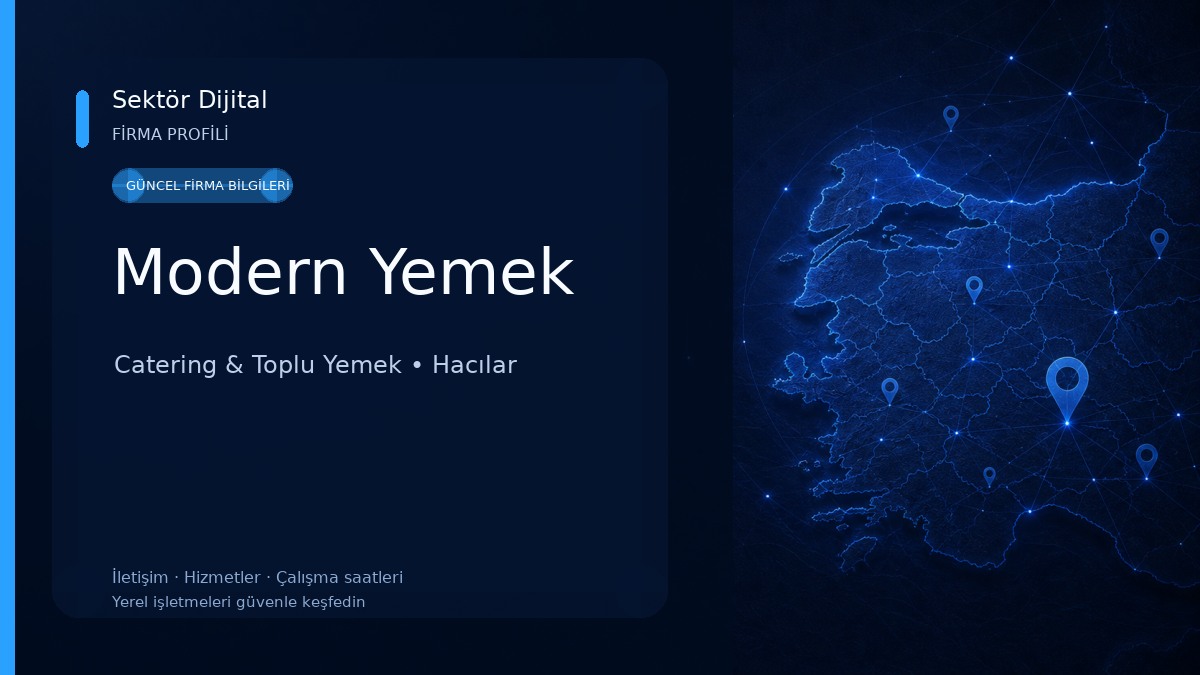 Modern Yemek Catering & Toplu Yemek