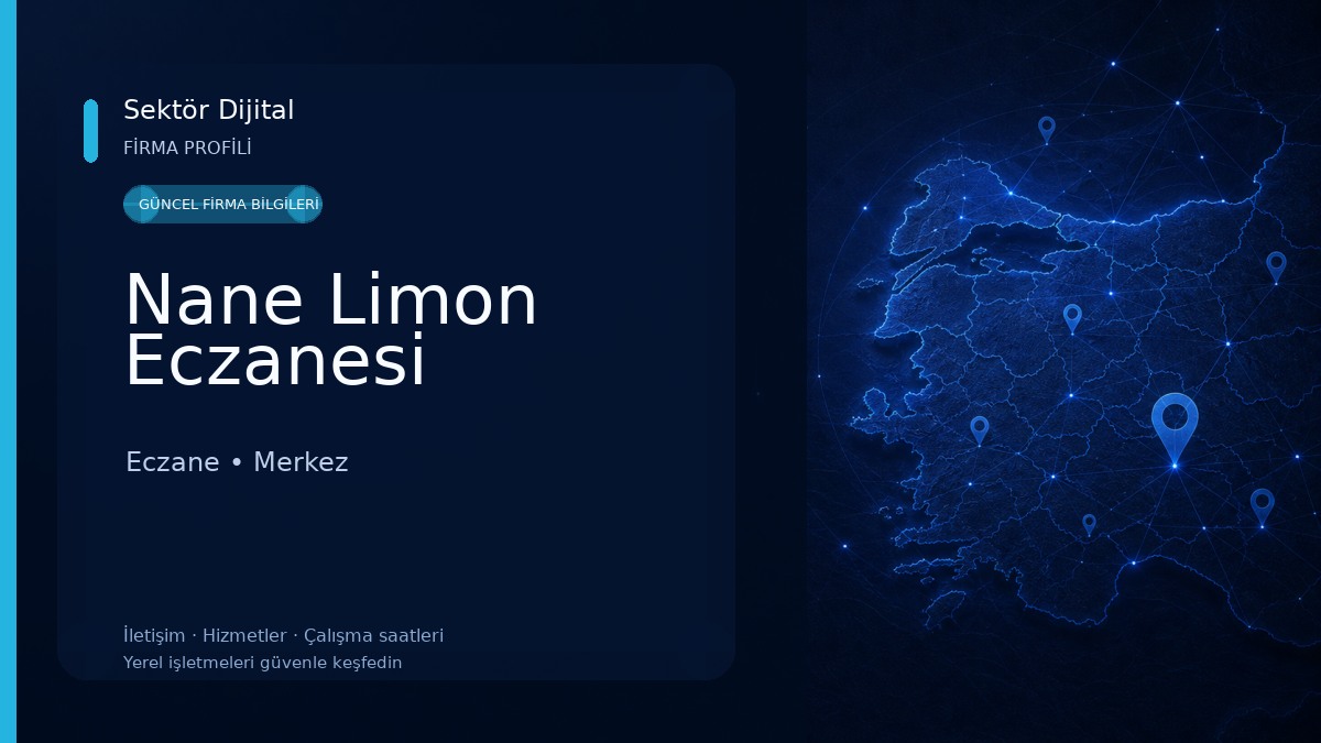 Nane Limon Eczanesi Eczane