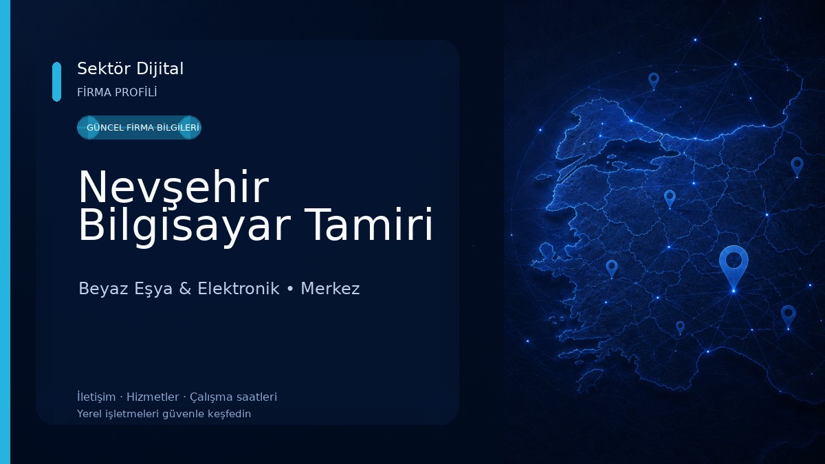 Nevşehir Bilgisayar Tamiri Beyaz Eşya & Elektronik
