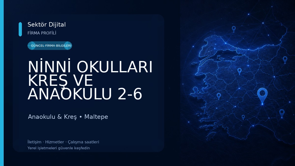 NİNNİ OKULLARI KREŞ VE ANAOKULU 2-6 YAŞ Anaokulu & Kreş