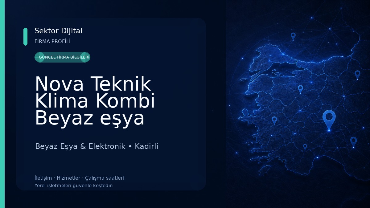 Nova Teknik Klima Kombi Beyaz eşya Beyaz Eşya & Elektronik