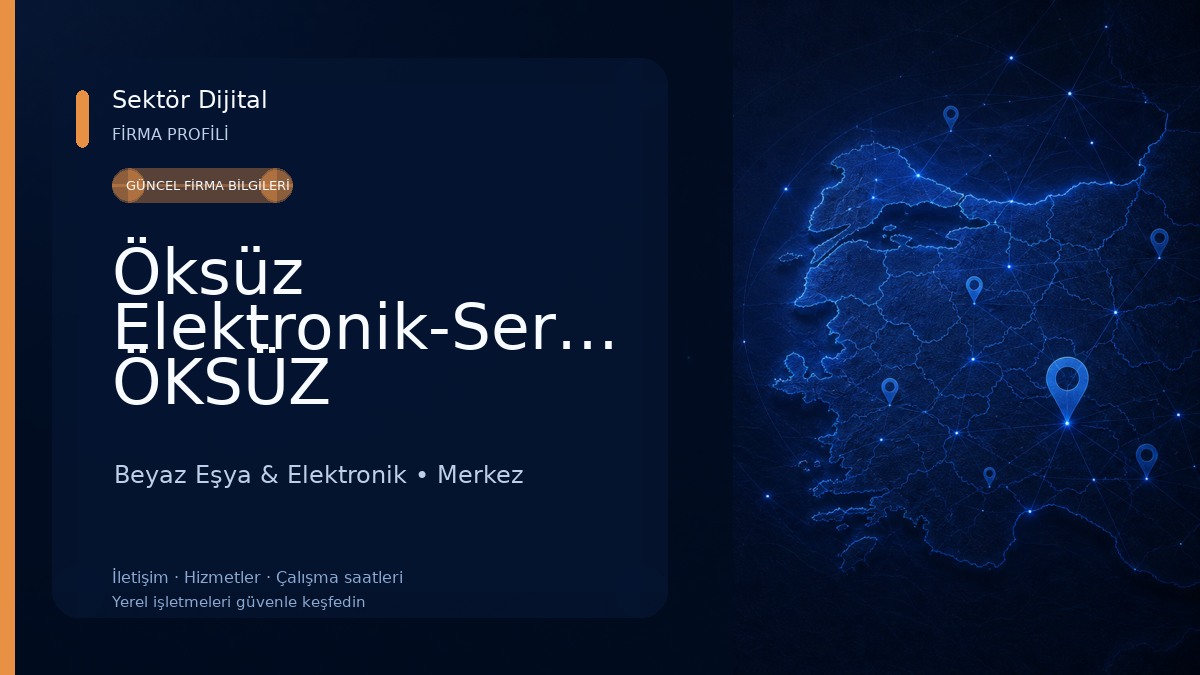 Öksüz Elektronik-Serkan ÖKSÜZ 