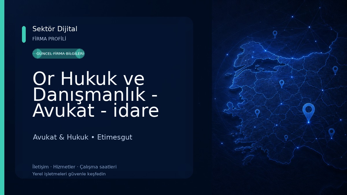 Or Hukuk ve Danışmanlık - Avukat - idare avukatı- vergi avukatı- ceza avukatı- memur ve disiplin suçları - bosanma avukatı Avukat & Hukuk