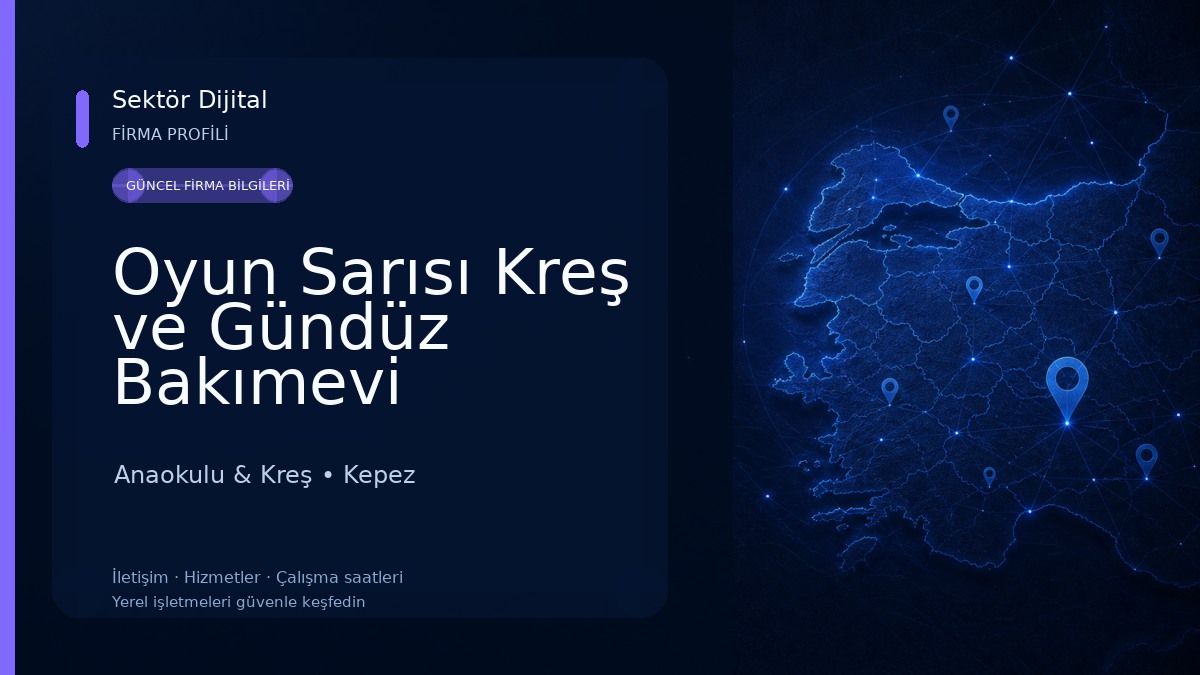 Oyun Sarısı Kreş ve Gündüz Bakımevi Anaokulu & Kreş