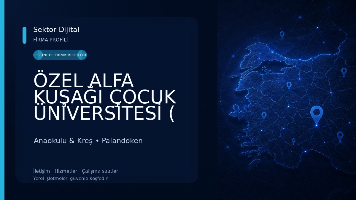ÖZEL ALFA KUŞAĞI ÇOCUK ÜNİVERSİTESİ ( ANAOKULU ) Anaokulu & Kreş