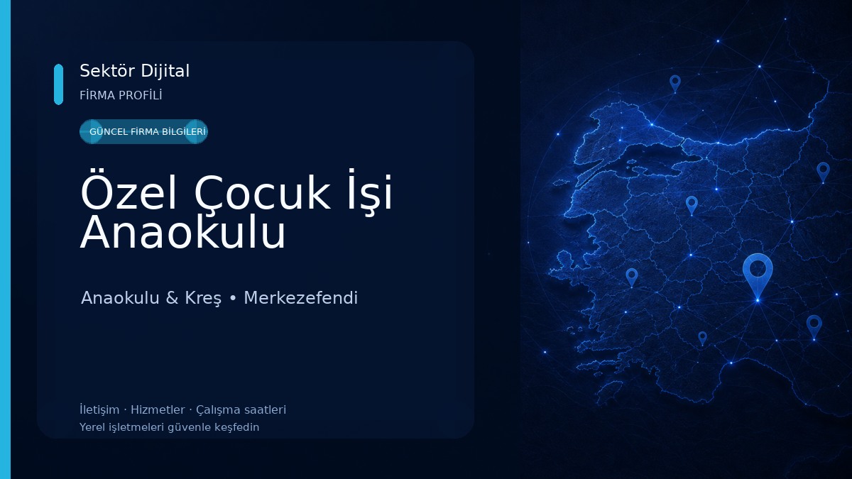 Özel Çocuk İşi Anaokulu Anaokulu & Kreş