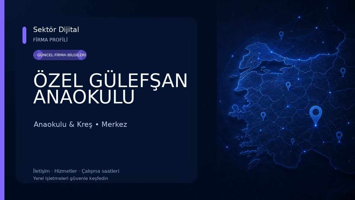 ÖZEL GÜLEFŞAN ANAOKULU Anaokulu & Kreş