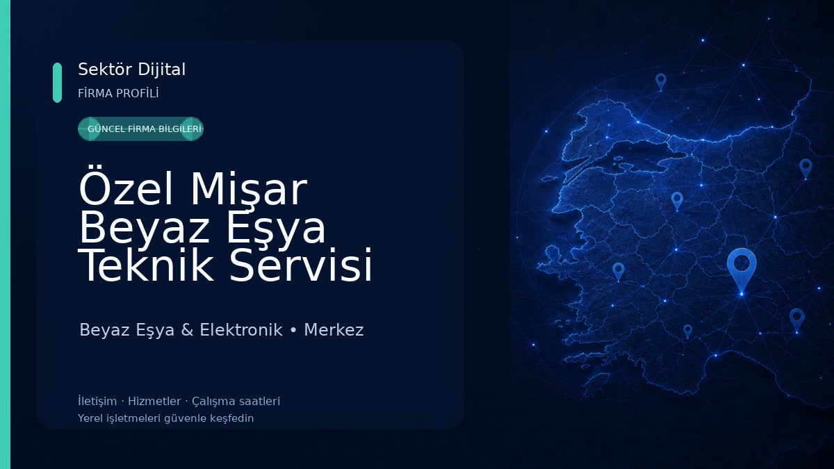 Özel Mişar Beyaz Eşya Teknik Servisi Beyaz Eşya & Elektronik