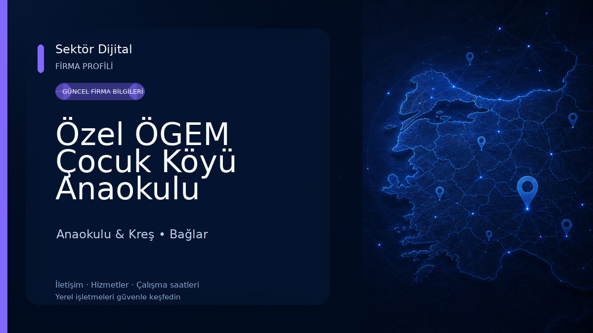 Özel ÖGEM Çocuk Köyü Anaokulu Anaokulu & Kreş