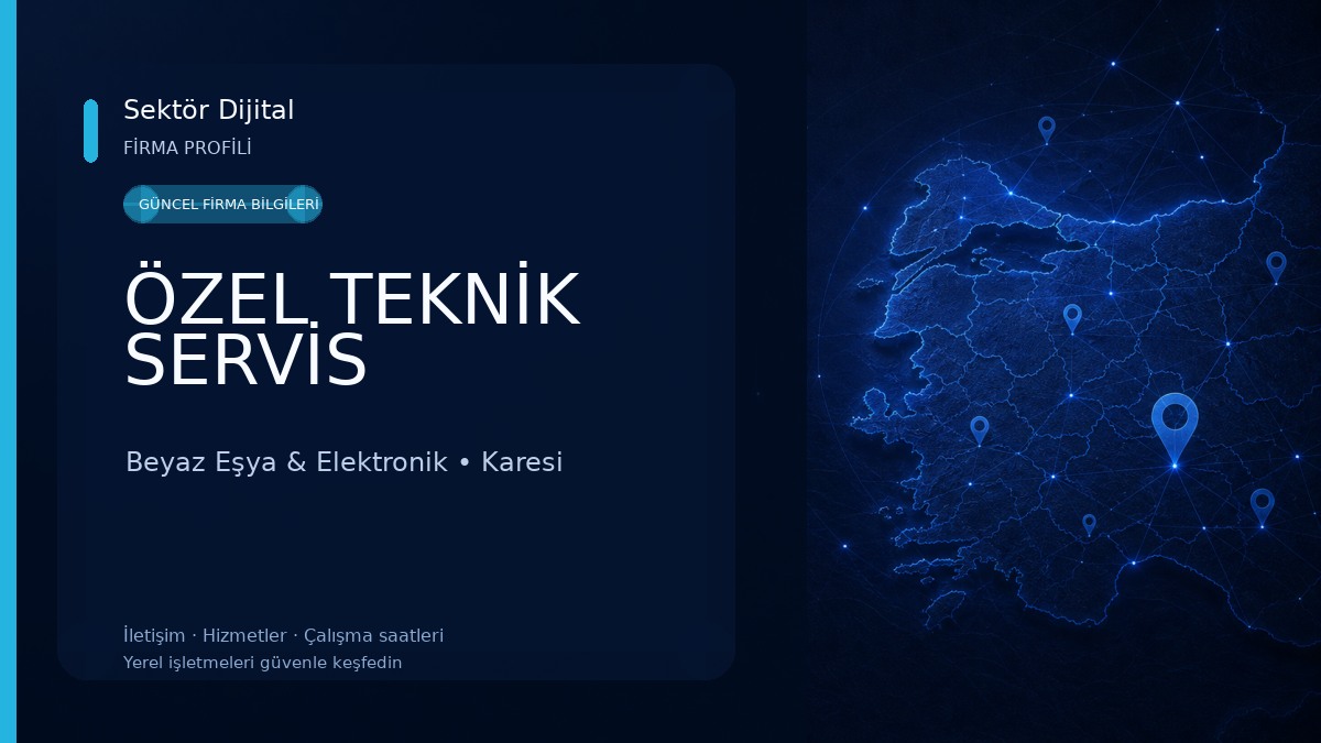 ÖZEL TEKNİK SERVİS Beyaz Eşya & Elektronik