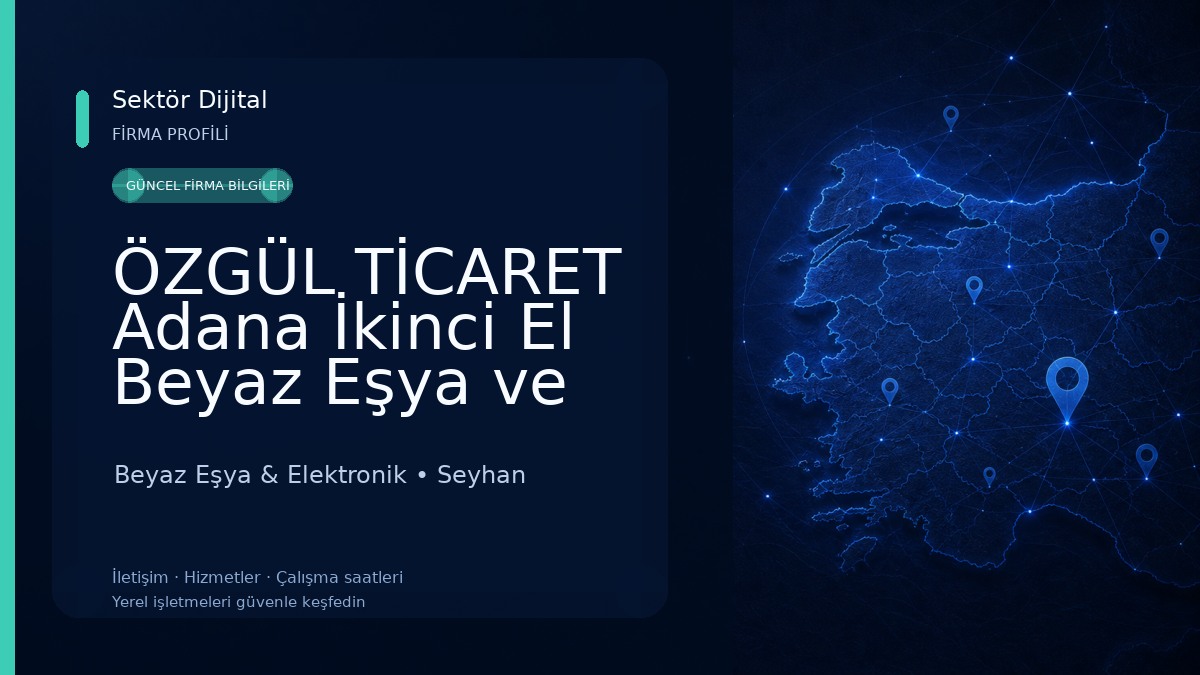 ÖZGÜL TİCARET Adana İkinci El Beyaz Eşya ve Spot Beyaz Eşya & Elektronik