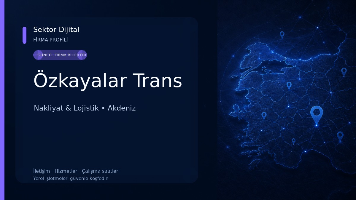 Özkayalar Trans Nakliyat & Lojistik