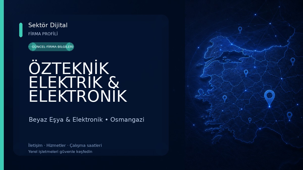 ÖZTEKNİK ELEKTRİK & ELEKTRONİK Beyaz Eşya & Elektronik