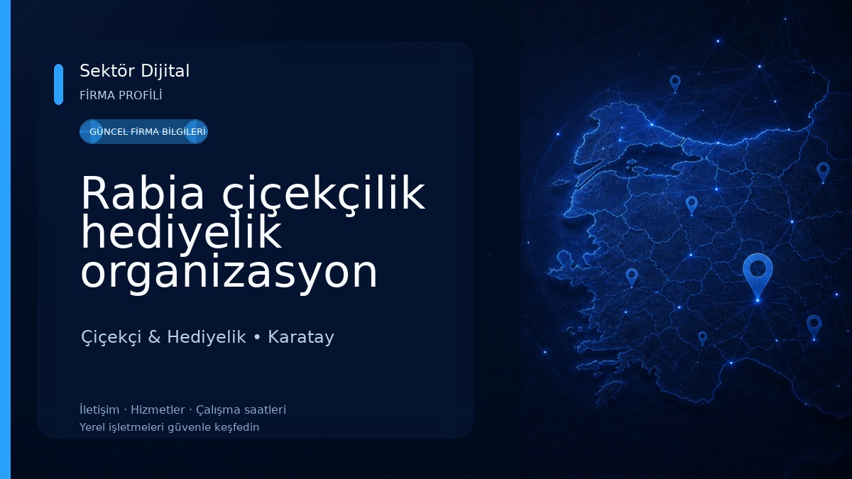 Rabia çiçekçilik hediyelik organizasyon Çiçekçi & Hediyelik