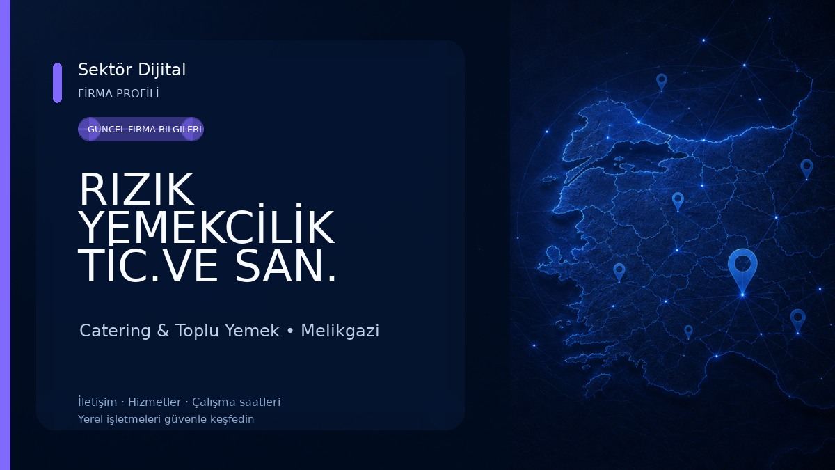 RIZIK YEMEKCİLİK TİC.VE SAN. LTD.ŞTİ. Catering & Toplu Yemek