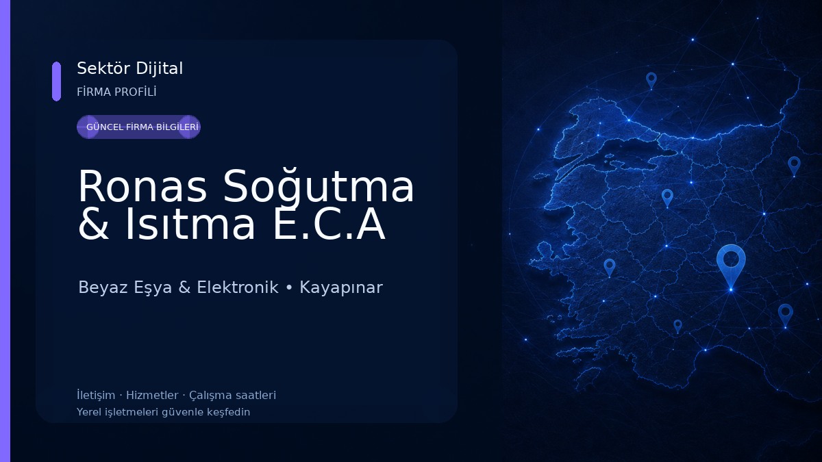 Ronas Soğutma & Isıtma E.C.A Beyaz Eşya & Elektronik