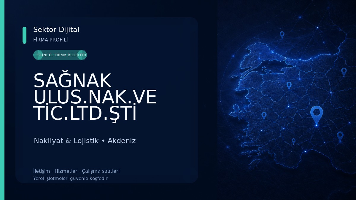SAĞNAK ULUS.NAK.VE TİC.LTD.ŞTİ Nakliyat & Lojistik