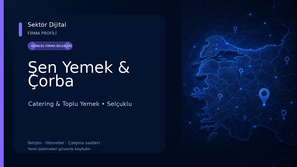Şen Yemek & Çorba Catering & Toplu Yemek