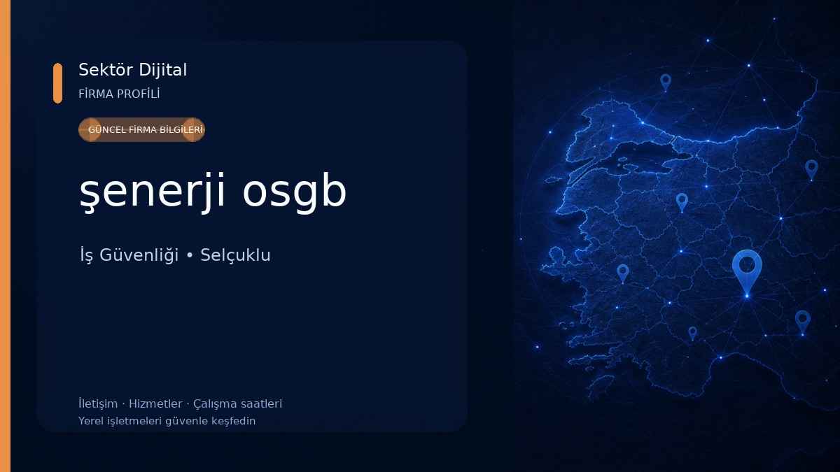 şenerji osgb İş Güvenliği