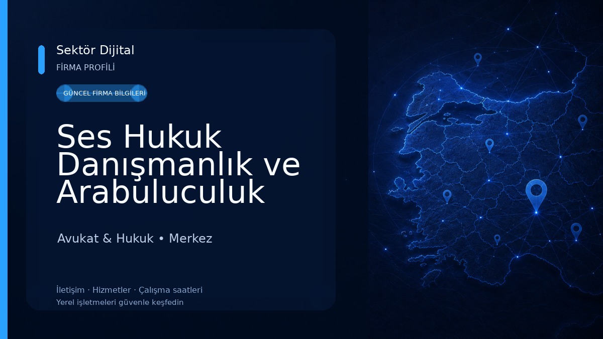 Ses Hukuk Danışmanlık ve Arabuluculuk Avukat & Hukuk