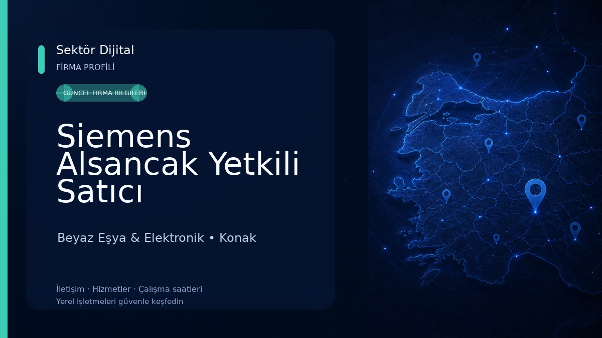 Siemens Alsancak Yetkili Satıcı Beyaz Eşya & Elektronik