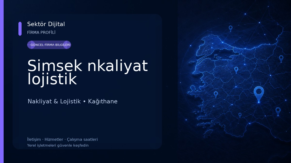Simsek nkaliyat lojistik Nakliyat & Lojistik